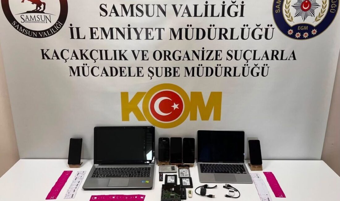 Samsun’da yapılan bir operasyonda, sosyal medya üzerinden SMS doğrulaması yapılarak
