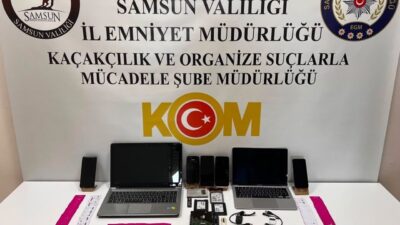 Samsun’da yapılan bir operasyonda, sosyal medya üzerinden SMS doğrulaması yapılarak