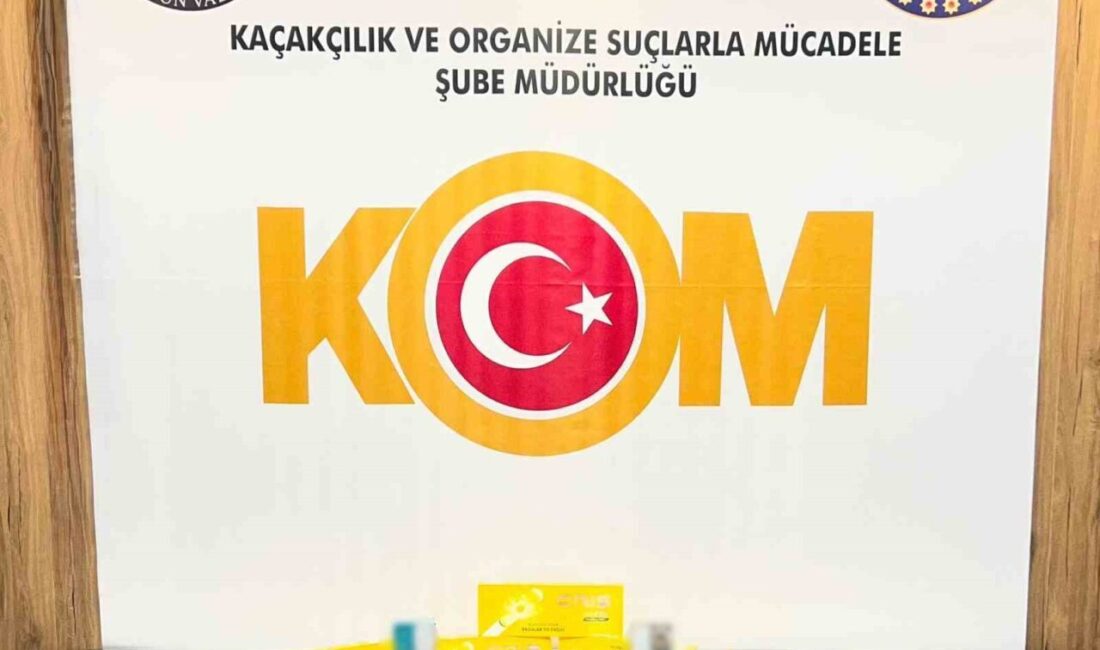 Samsun’da, polis ekipleri tarafından gerçekleştirilen bir operasyonda kaçakçılıkla mücadele kapsamında