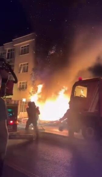 Sancaktepe ilçesindeki bir demirci atölyesinde meydana gelen belirlenemeyen bir nedenden