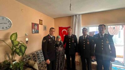 Bozüyük ilçesinde şehit Jandarma Er Ekrem Pehlivan’ın ailesine sene-i devriyesi