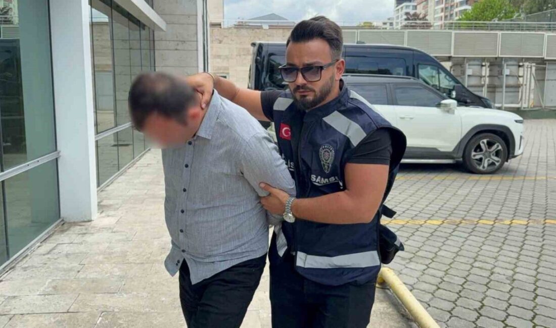 Atakum ilçesindeki semt pazarında bir genç kadına cinsel tacizde bulunduğu