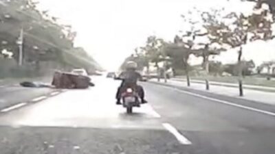 Tekirdağ’da meydana gelen trafik kazasında, bir triportörün şerit değiştirirken bir