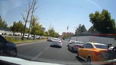 Diyarbakır’ın Yenişehir ilçesinde meydana gelen trafik kazasında, seyir halindeki bir