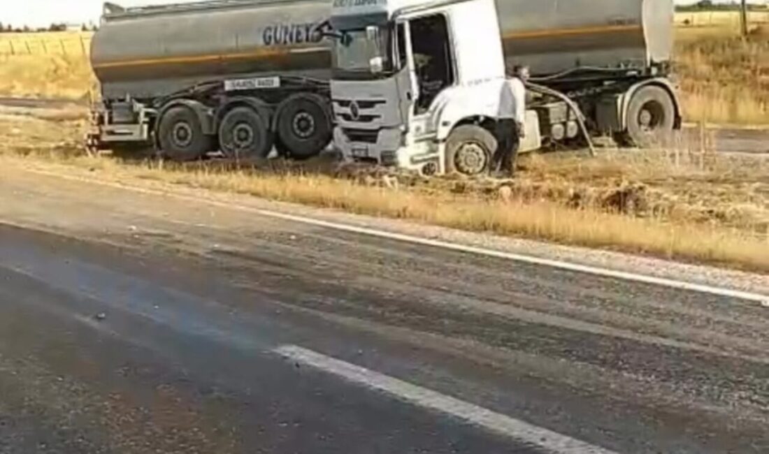 Siirt’in Kurtalan ilçesinde, sürücüsünün kontrolünü kaybettiği bir tırın yola savrulan