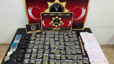 Siirt’te uyuşturucu ticaretini ve kullanımını durdurma amacıyla düzenlenen operasyonda, “torbacı”