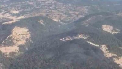 Balıkesir’in Sındırgı ilçesindeki orman dışı alanda başlayan yangın, ekiplerin hızlı