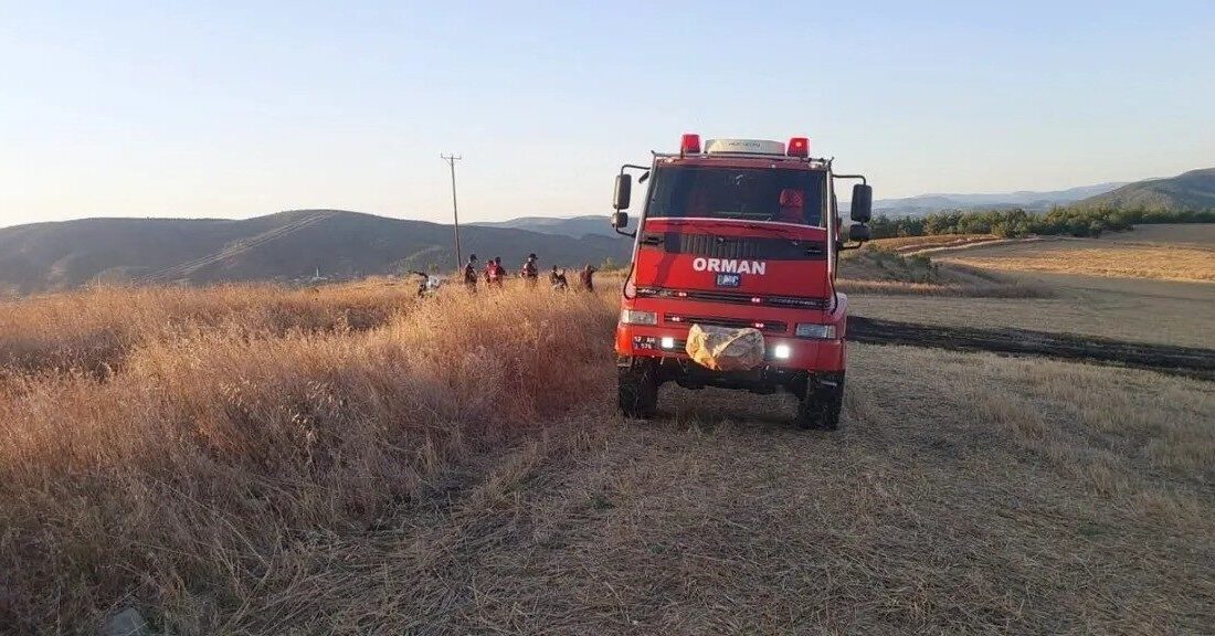 Sinop’un Saraydüzü ilçesine bağlı Akbelen köyü civarında meydana gelen anız