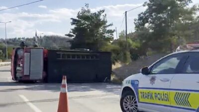 Boyabat ilçesinde meydana gelen bir kazada, özel bir şirkete ait