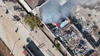 Boyabat ilçesine bağlı Sinop’un 75. Yıl Devlet Hastanesi binasında yangın