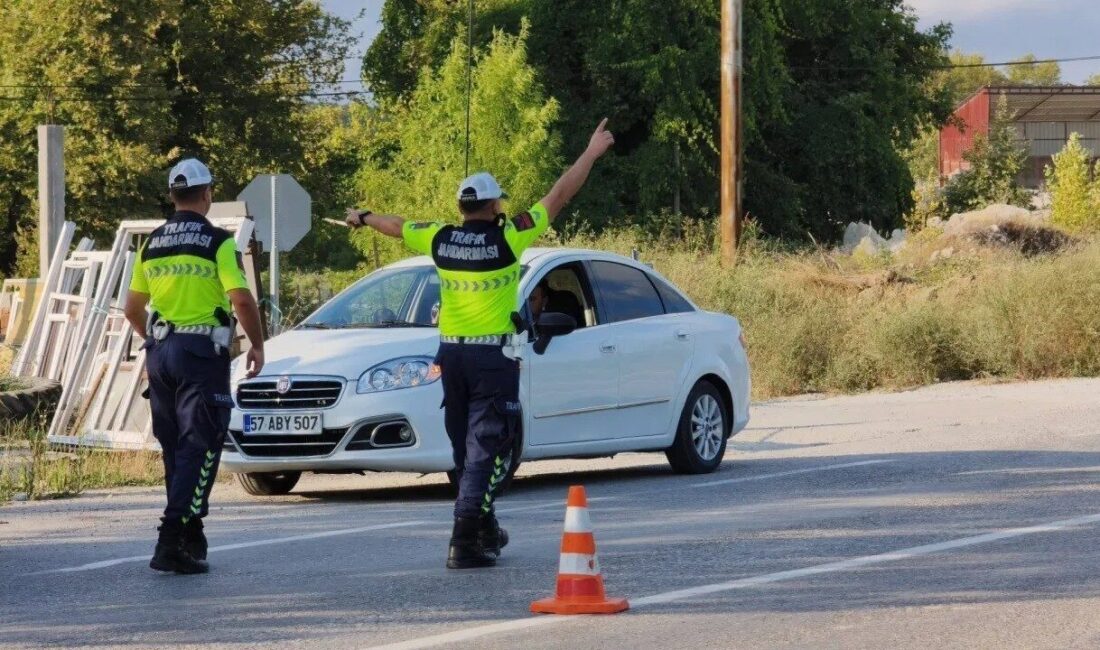 Sinop’un Erfelek ilçesinde, jandarma ekipleri tarafından geniş kapsamlı bir trafik