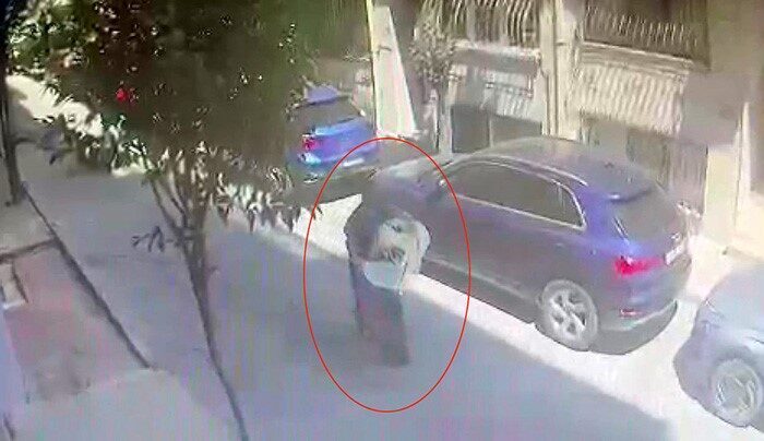 İstanbul Şişli ilçesindeki bir hırsız, bir evden klima ve televizyon