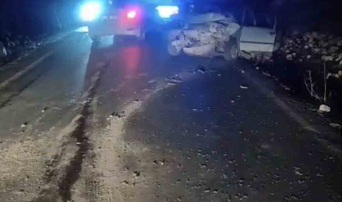 Şanlıurfa’nın Siverek ilçesinde meydana gelen trafik kazasında, iki otomobilin çarpışması