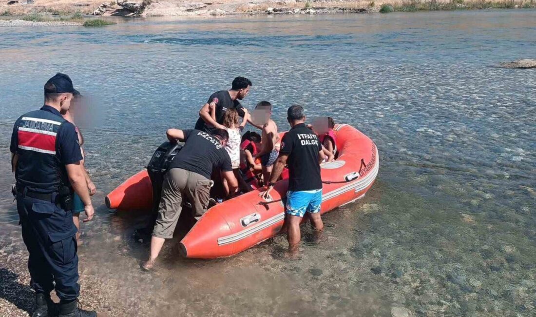 Eğil ilçesine bağlı Baysu Mahallesi’nde nehir kenarında piknik yapan 8