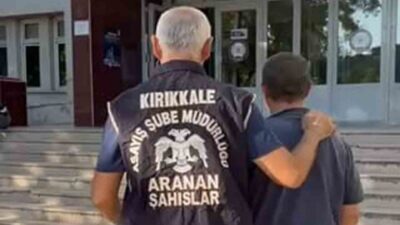 Kırıkkale’de polis tarafından yakalanan cezaevi firarisi, 5 ayrı suçtan toplam