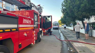 Tekirdağ’ın Süleymanpaşa ilçesinde bulunan 6 katlı bir apartmanın üst katında