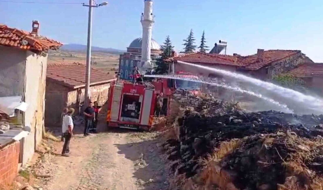 Tavşanlı ilçesindeki otluk alanda çıkan yangın, rüzgarın etkisiyle hızla büyüyerek