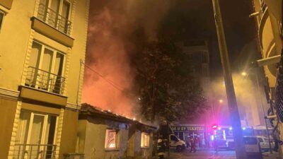 Çorlu ilçesine bağlı Kemalettin Mahallesi’nde, terkedilmiş tek katlı bir ev