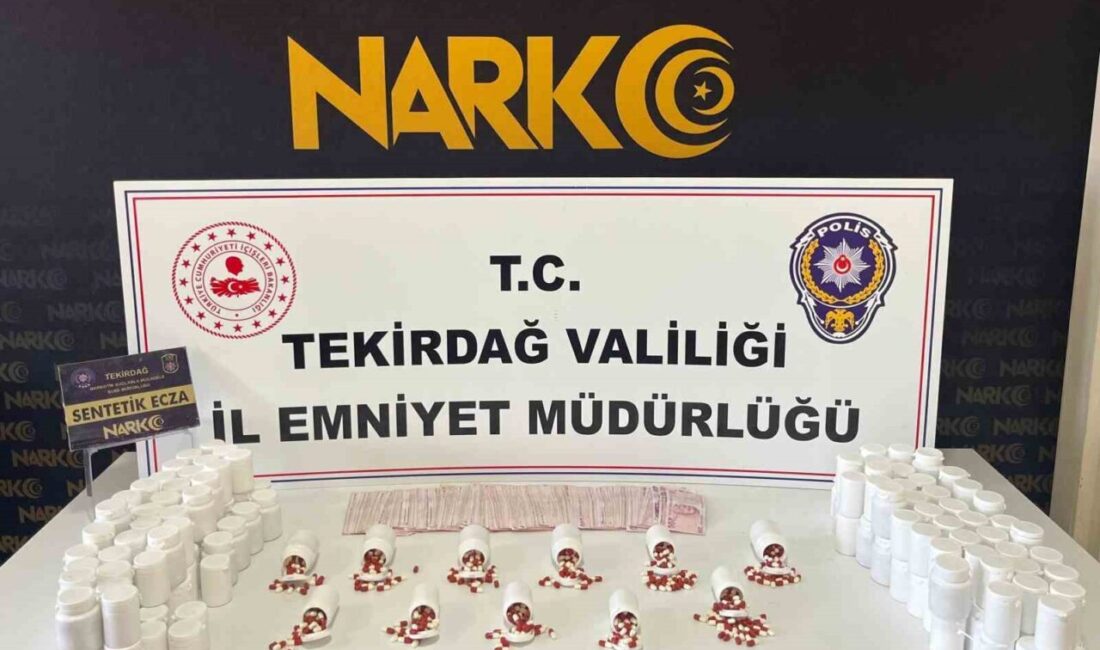Tekirdağ’da polis ekipleri tarafından son bir haftada düzenlenen uyuşturucu operasyonlarında