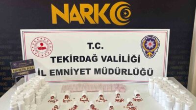 Tekirdağ’da polis ekipleri tarafından son bir haftada düzenlenen uyuşturucu operasyonlarında