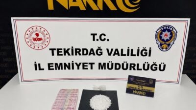 Tekirdağ’da uyuşturucu madde ticareti ve kullanımıyla mücadele kapsamında gerçekleştirilen son