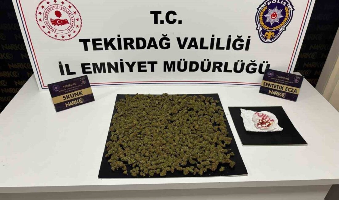 Tekirdağ’ın Çorlu ve Çerkezköy ilçelerinde uyuşturucu madde ticaretini ve kullanımını
