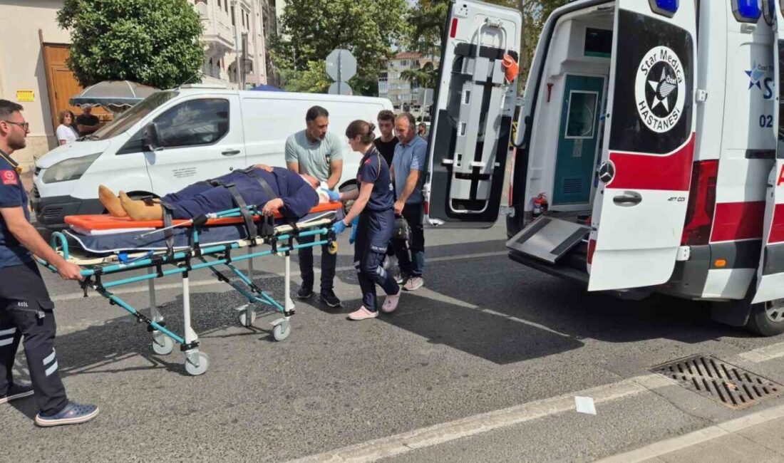 Süleymanpaşa ilçesinde bir kadın, Hükümet Caddesi’nde Orta Cami civarında karşıya