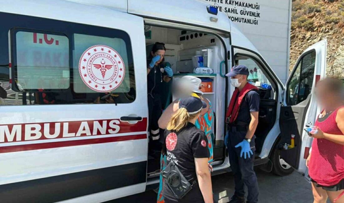 Fethiye ilçesi açıklarında seyreden bir ticari teknede yaralanan bir kişi,