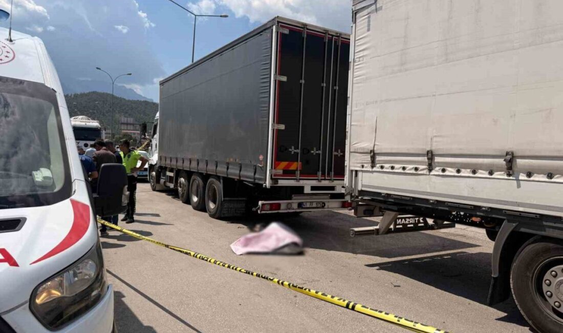 Adana’nın Pozantı ilçesinde, 62 yaşındaki bir adamın tırının arka stop