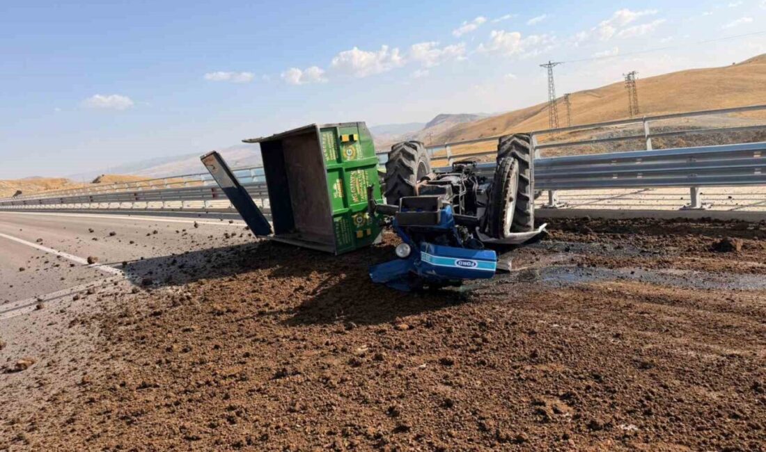 Tunceli’nin Pertek ilçesinde bir gübre yüklü traktörün devrilmesi sonucu sürücü