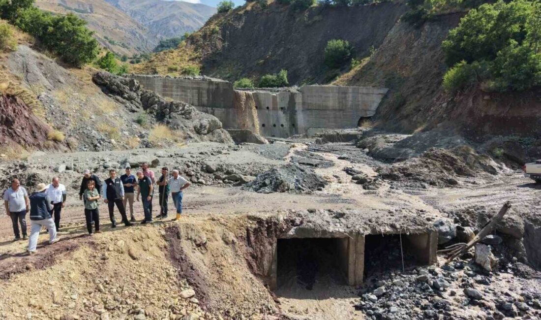 Tunceli’de şiddetli yağışlar nedeniyle köy yolları hasar gördü. İl Özel
