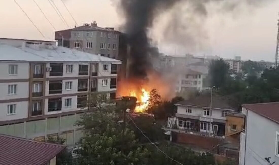 Tekkeköy ilçesinde bir tüpgaz bayisinde çıkan yangın, çevresindeki iş yerine