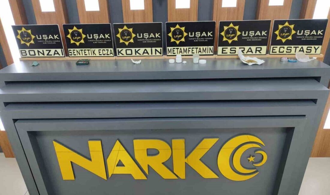 Uşak ilinde belirlenen tarihler arasında gerçekleştirilen uyuşturucu operasyonlarında 14 kişi