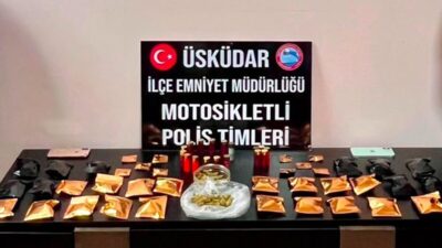 İstanbul Üsküdar’da polis ekipleri tarafından gerçekleştirilen bir uyuşturucu operasyonunda, tamamen