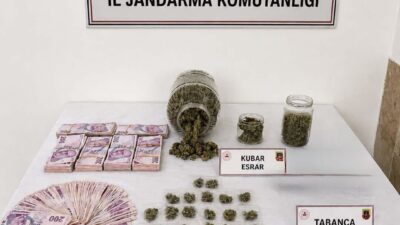 Nazilli’de iki kişi, uyuşturucu ticareti yaparken jandarma ekipleri tarafından suçüstü