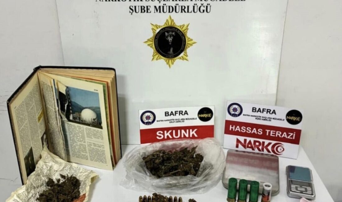 Samsun’da polis ekipleri tarafından düzenlenen bir uyuşturucu operasyonunda 11 kişi