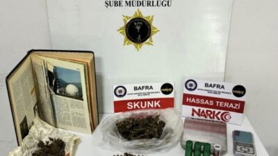 Samsun’da polis ekipleri tarafından düzenlenen bir uyuşturucu operasyonunda 11 kişi