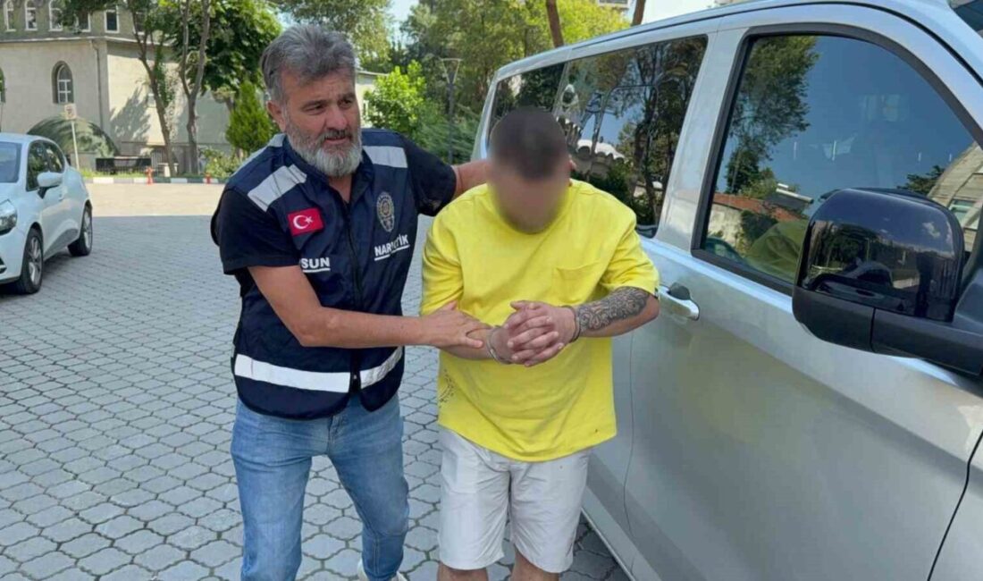 Samsun’da narkotik ekipleri tarafından gerçekleştirilen operasyonda uyuşturucu ticareti suçlamasıyla gözaltına