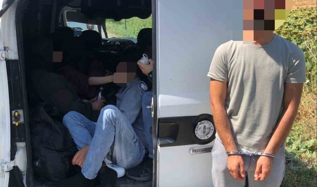 Uzunköprü ilçesinde jandarma ekipleri tarafından gerçekleştirilen operasyonda, araç içerisinde 12