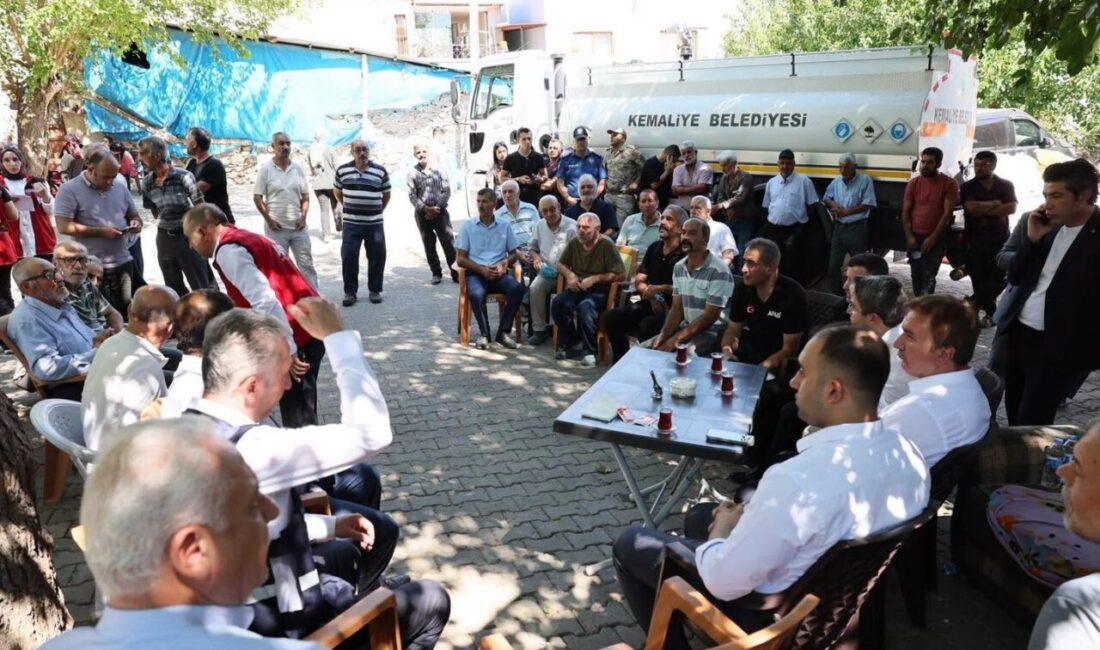 Erzincan Valisi Hamza Aydoğdu, Kemaliye ilçesine bağlı Kışlacık köyündeki yangın