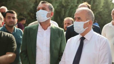 Elazığ Valisi Numan Hatipoğlu, şehirde bulunan bir yalıtım fabrikasında meydana