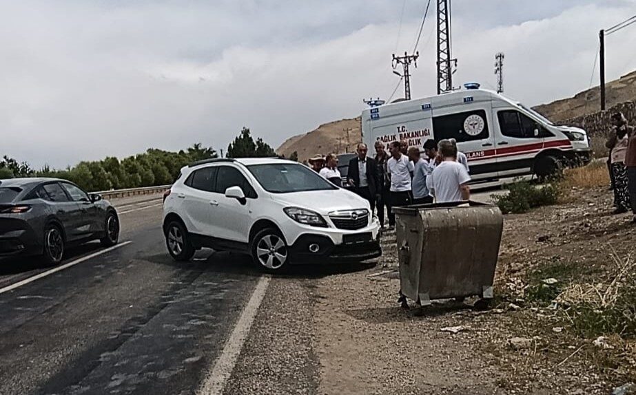 Van’ın Gevaş ilçesinde meydana gelen trafik kazasında kapalı kasa kamyonet