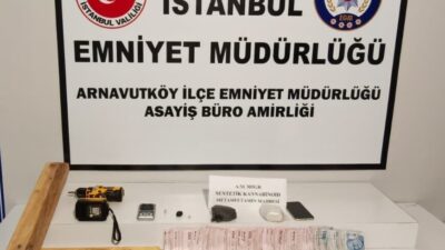 İstanbul’un Arnavutköy ilçesinde yapılan bir operasyonda, bir evde bulunan vidalanan