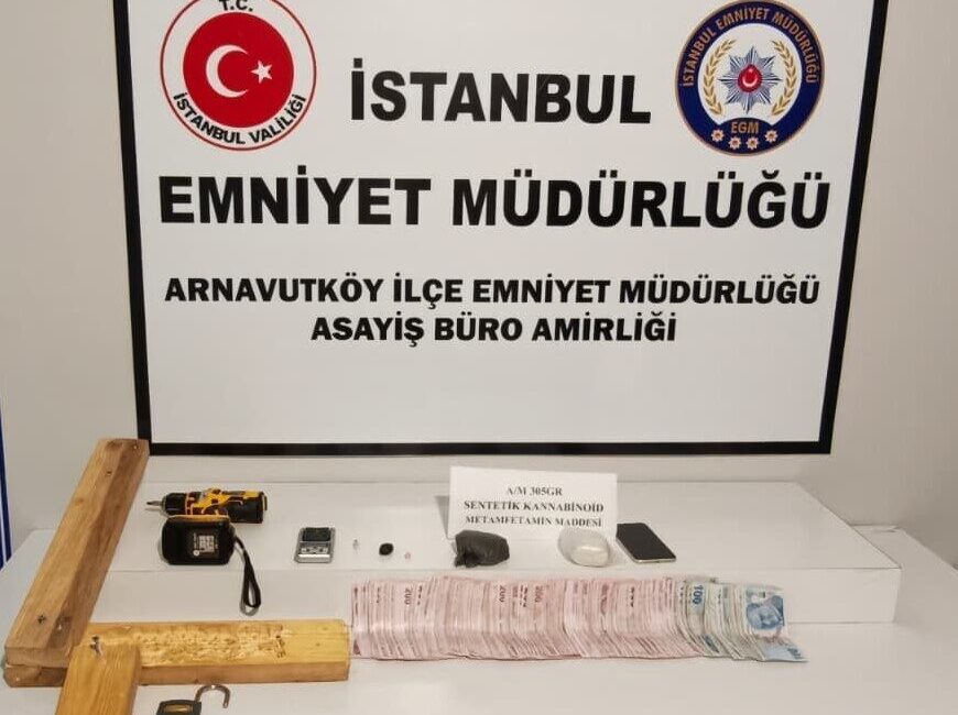 İstanbul’un Arnavutköy ilçesinde yapılan bir operasyonda, bir evde bulunan vidalanan