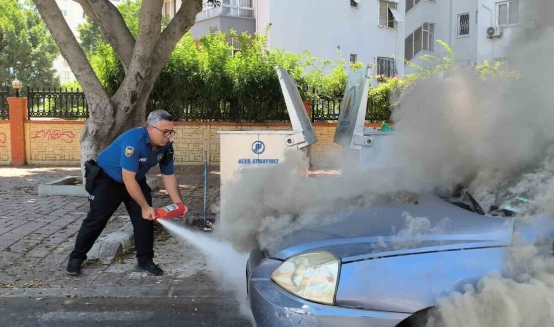 Antalya’da bir araç seyir halindeyken aniden alev aldı. Bu duruma