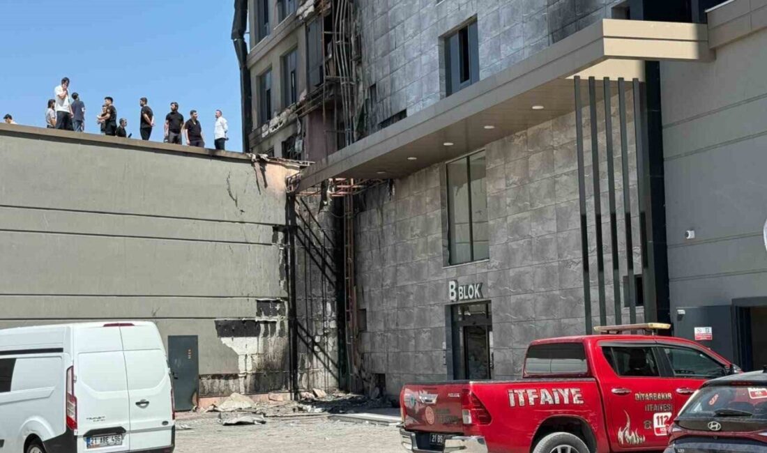 Dün gece Diyarbakır’da meydana gelen olayda, 12 katlı bir plazada