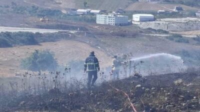 Hatay’ın Yayladağı ilçesinde yaşanan arazi yangını, yerel mahalle olan Yalaz