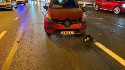 E-5 Karayolu’nda meydana gelen zincirleme kazada bir aracın kontrolden çıkarak