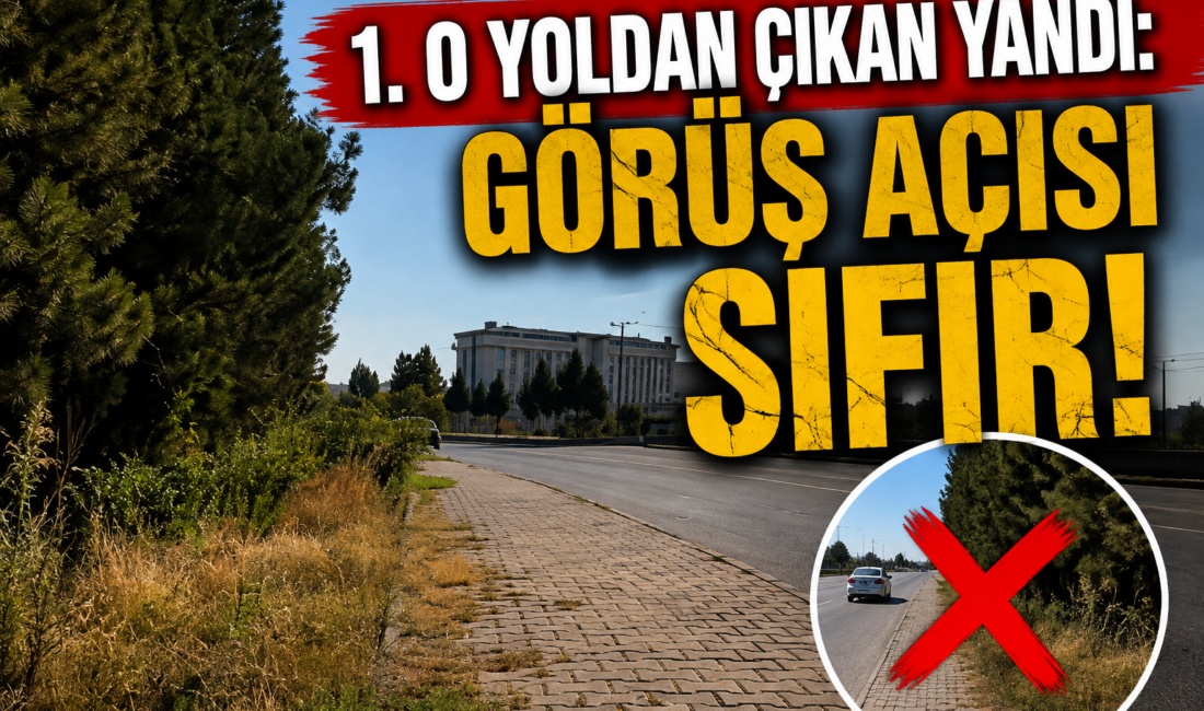 Yerköy’de Motel Erbaş karşısındaki ara yoldan ana yola çıkmak isteyen