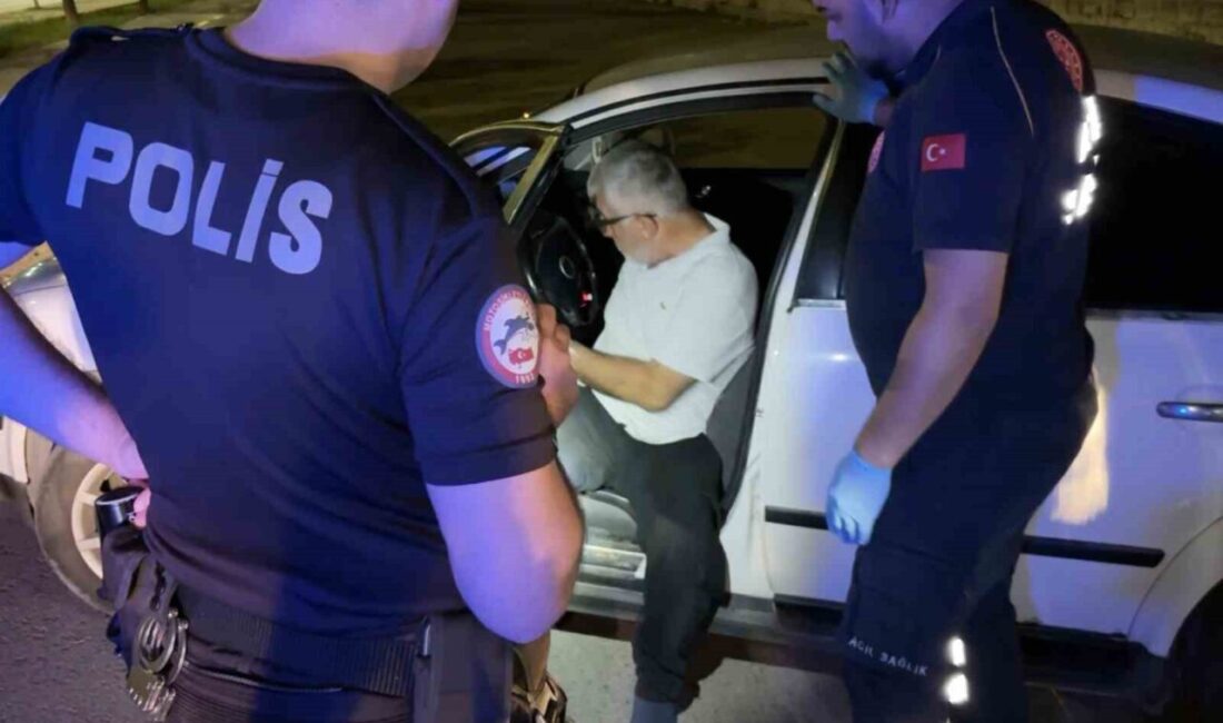 Aksaray’da bir sürücünün aracıyla seyir halindeyken yol ortasında durup sızıp